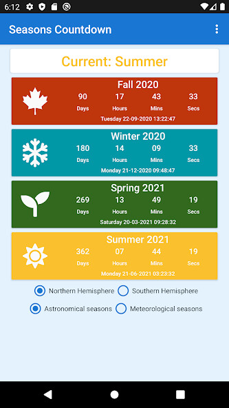 Run android online APK Seasons Countdown from MyAndroid or emulate Seasons Countdown using MyAndroid Run android online APK Seasons Countdown from MyAndroid or emulate Seasons Countdown using MyAndroid