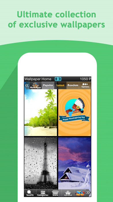 Emulate iPhone app Seasons Wallpapers & Backgrounds - HD Themes using MyAndroid