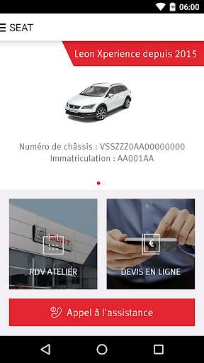 Run android online APK SEAT Service from MyAndroid or emulate SEAT Service using MyAndroid