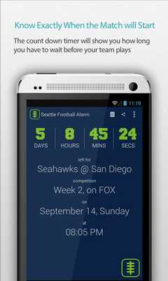 Emulate Android APK Seattle Football Alarm