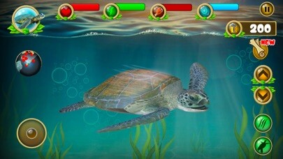 Emulate iPhone app Sea Turtle Survival Sim Games using MyAndroid