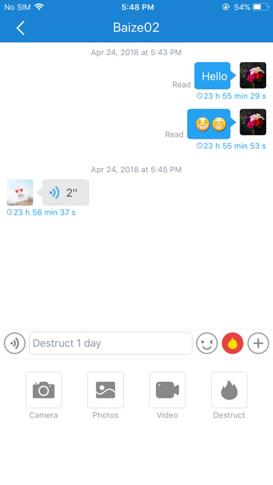 Emulate iPhone app SecEMS : Secure Messaging using MyAndroid