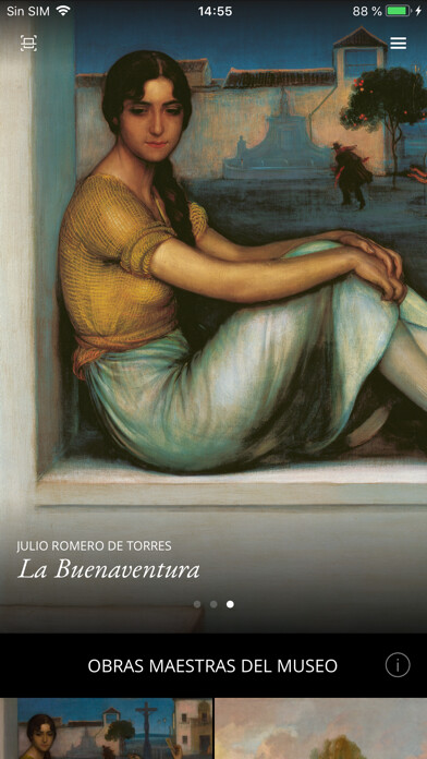 Emulate iPhone app Second Canvas Thyssen Malaga using MyAndroid Emulate iPhone app Second Canvas Thyssen Malaga using MyAndroid