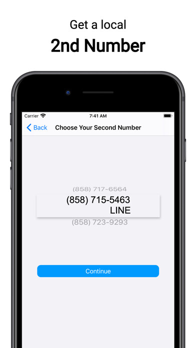 Emulate iPhone app Second Phone Number: Text Call using MyAndroid