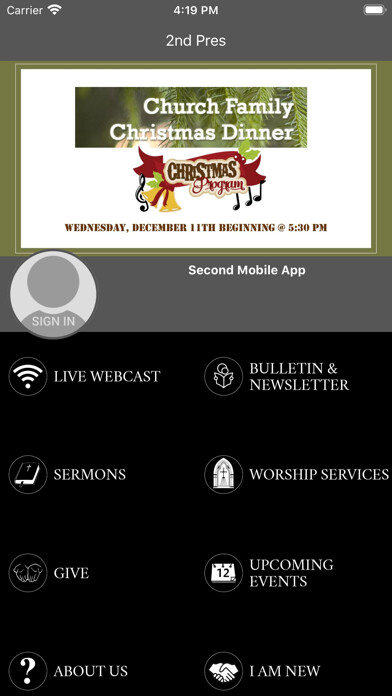 Emulate iPhone app Second Presbyterian Greenville using MyAndroid Emulate iPhone app Second Presbyterian Greenville using MyAndroid