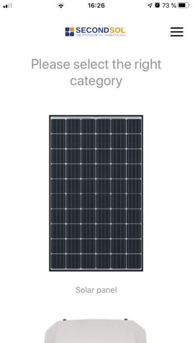 Emulate iPhone app SecondSol PV Spare Parts using MyAndroid
