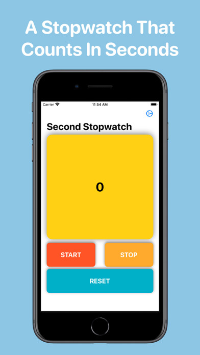 Emulate iPhone app Second Stopwatch using MyAndroid