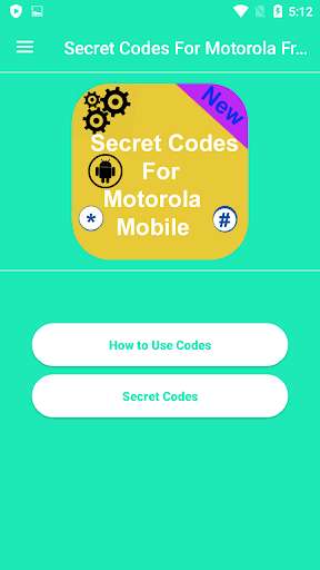 Run android online APK Secret Codes for Motorola Free App from MyAndroid or emulate Secret Codes for Motorola Free App using MyAndroid