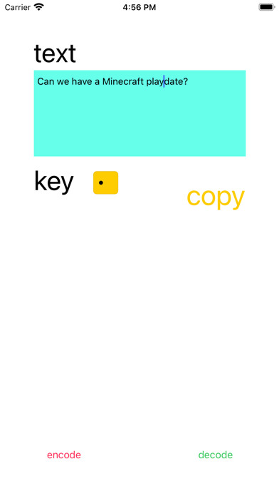 Emulate iPhone app Secret Message Encoder using MyAndroid Emulate iPhone app Secret Message Encoder using MyAndroid