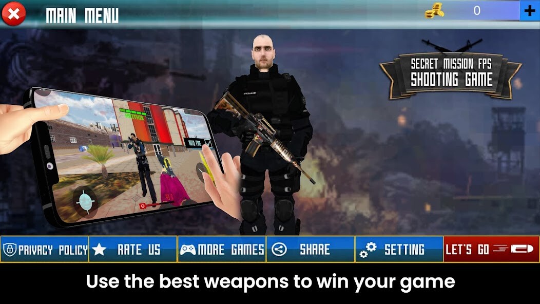 Run android online APK Secret Mission Fps Shooting from MyAndroid or emulate Secret Mission Fps Shooting using MyAndroid Run android online APK Secret Mission Fps Shooting from MyAndroid or emulate Secret Mission Fps Shooting using MyAndroid