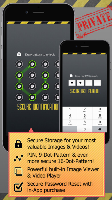 Emulate iPhone app Secret Photo Safe & Vault using MyAndroid