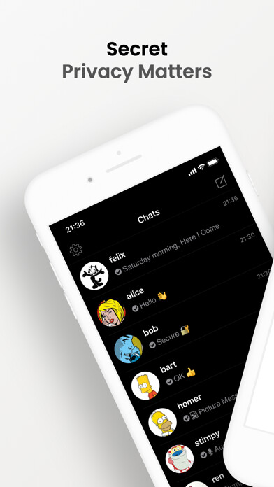 Emulate iPhone app Secret - Private Messenger using MyAndroid Emulate iPhone app Secret - Private Messenger using MyAndroid