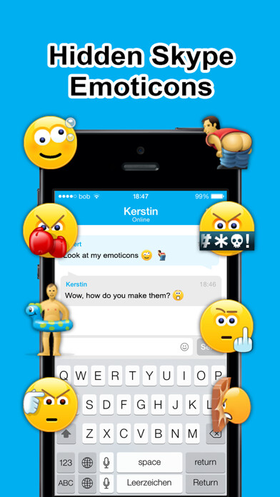 Emulate iPhone app Secret Smileys for Skype - Hidden Emoticons for Skype Chat - Emoji using MyAndroid Emulate iPhone app Secret Smileys for Skype - Hidden Emoticons for Skype Chat - Emoji using MyAndroid