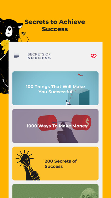 Emulate iPhone app Secrets of Success with Quotes using MyAndroid