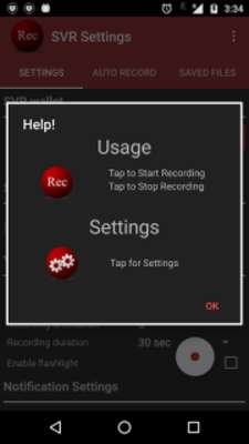 Emulate Android APK Secret Video Recorder - SVR