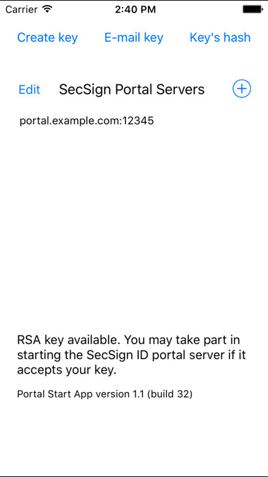 Emulate iPhone app SecSign Portal Start using MyAndroid Emulate iPhone app SecSign Portal Start using MyAndroid
