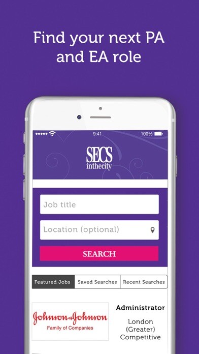 Emulate iPhone app SecsintheCity – PA Job Search using MyAndroid