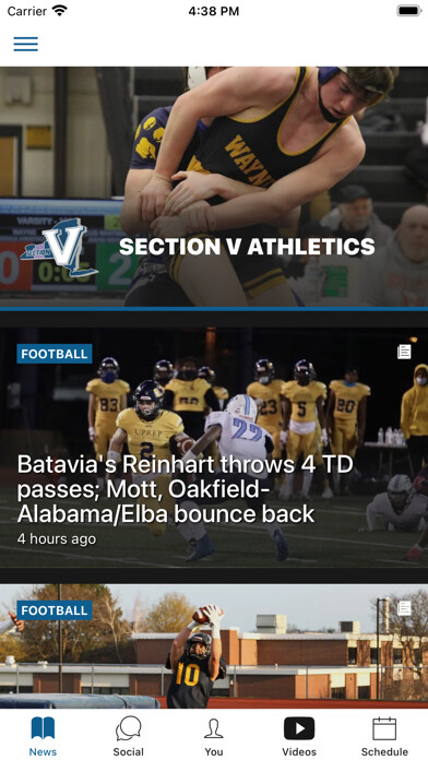 Emulate iPhone app Section V Athletics using MyAndroid Emulate iPhone app Section V Athletics using MyAndroid