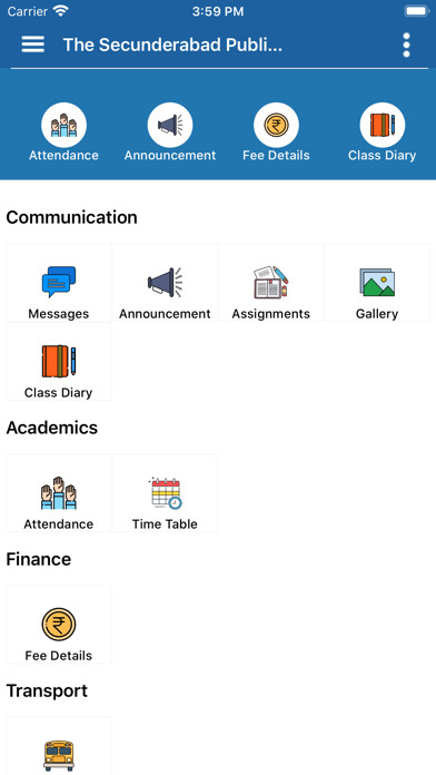 Emulate iPhone app Secunderabad Public School using MyAndroid Emulate iPhone app Secunderabad Public School using MyAndroid
