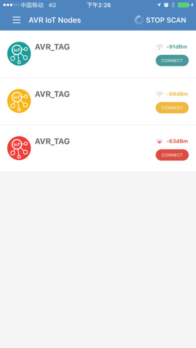 Emulate iPhone app Secured AVR BLE IoT Node using MyAndroid Emulate iPhone app Secured AVR BLE IoT Node using MyAndroid