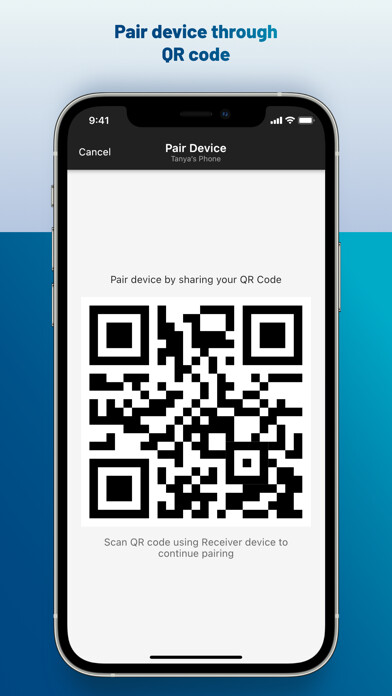 Emulate iPhone app Secure File Transfer using MyAndroid