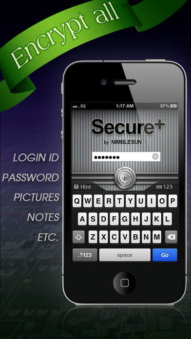 Emulate iPhone app Secure+ Password Manager :Lite using MyAndroid Emulate iPhone app Secure+ Password Manager :Lite using MyAndroid