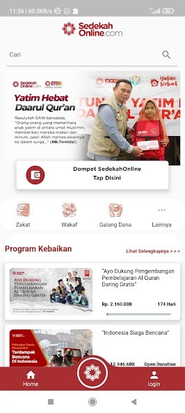Run android online APK Sedekah Online from MyAndroid or emulate Sedekah Online using MyAndroid