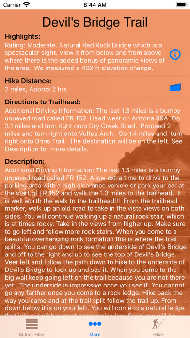 Emulate iPhone app Sedona Hiking using MyAndroid Emulate iPhone app Sedona Hiking using MyAndroid