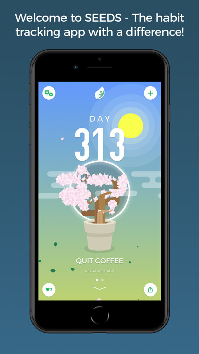 Emulate iPhone app SEEDS - Habit Tracker using MyAndroid Emulate iPhone app SEEDS - Habit Tracker using MyAndroid