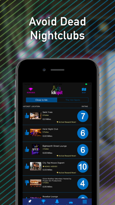 Emulate iPhone app Seek Bars & Clubs with Kikspot using MyAndroid