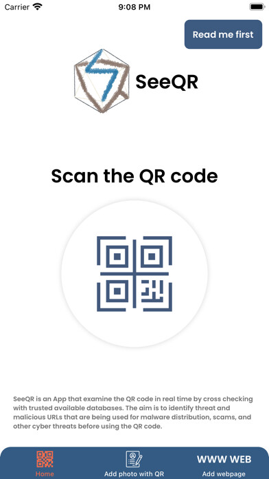 Emulate iPhone app SeeQR using MyAndroid Emulate iPhone app SeeQR using MyAndroid