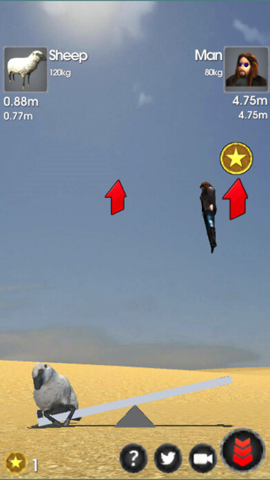 Emulate iPhone app Seesaw Simulator using MyAndroid