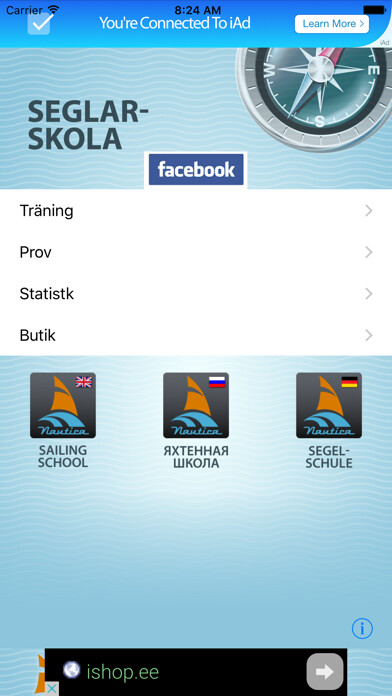 Emulate iPhone app Seglarskola using MyAndroid