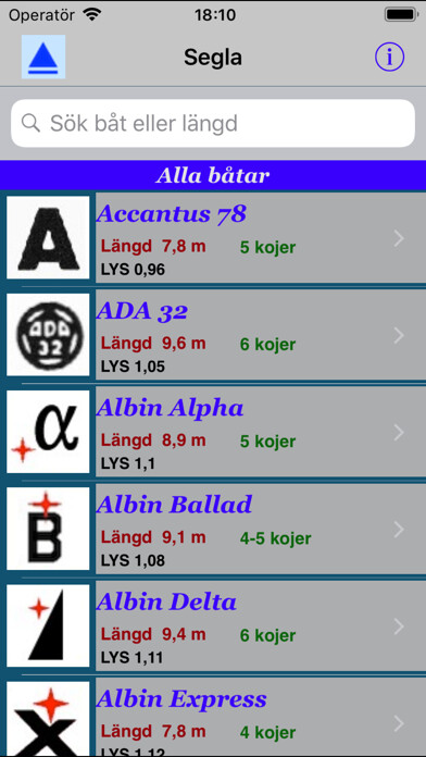 Emulate iPhone app Segla using MyAndroid