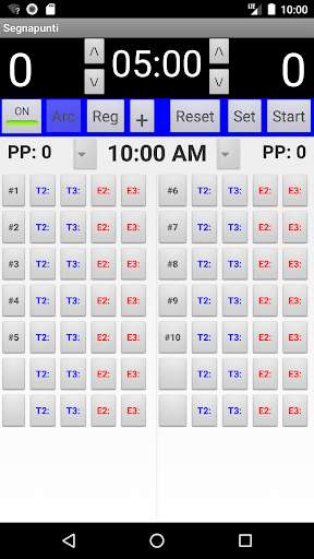 Emulate iPhone app Segnapunti basket using MyAndroid