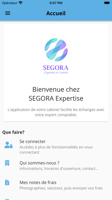 Emulate iPhone app Segora Expertise et Conseil using MyAndroid Emulate iPhone app Segora Expertise et Conseil using MyAndroid