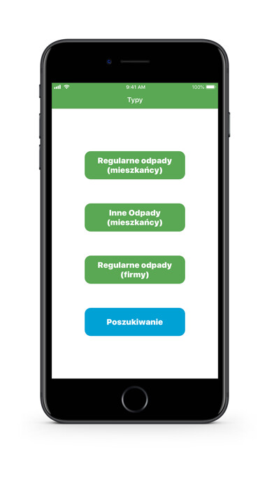 Emulate iPhone app Segregacja odpadów w Gdańsku using MyAndroid