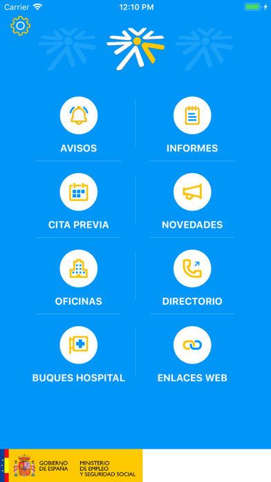 Emulate iPhone app Seg-Social Seguridad Social using MyAndroid