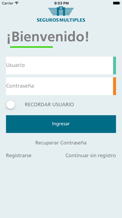 Emulate iPhone app Seguros Multiples using MyAndroid Emulate iPhone app Seguros Multiples using MyAndroid