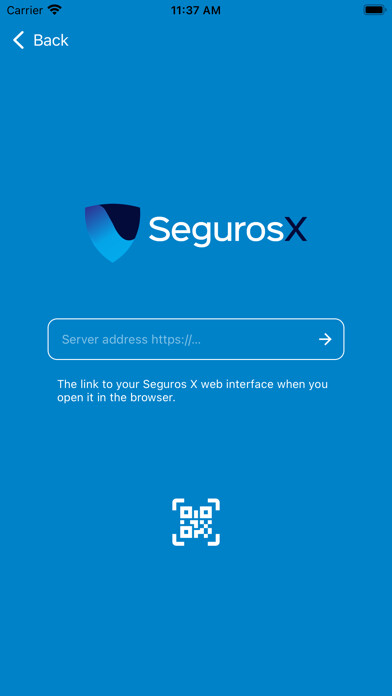 Emulate iPhone app SegurosX Nube using MyAndroid
