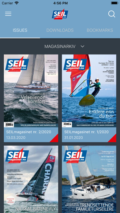 Emulate iPhone app SEILmagasinet using MyAndroid