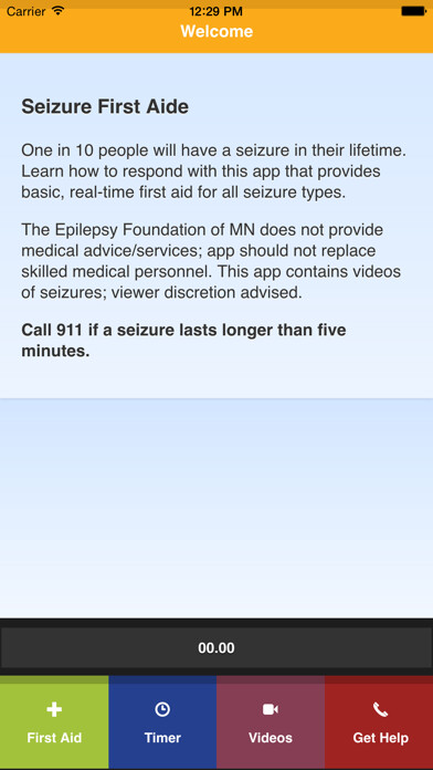 Emulate iPhone app Seizure First Aide using MyAndroid Emulate iPhone app Seizure First Aide using MyAndroid