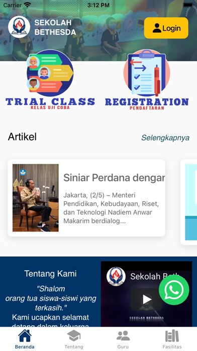 Emulate iPhone app Sekolah Bethesda using MyAndroid Emulate iPhone app Sekolah Bethesda using MyAndroid