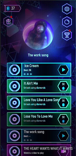 Run android online APK Selena Gomez Hop Tiles from MyAndroid or emulate Selena Gomez Hop Tiles using MyAndroid