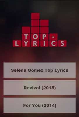 Emulate Android APK Selena Gomez Top Lyrics Emulate Android APK Selena Gomez Top Lyrics