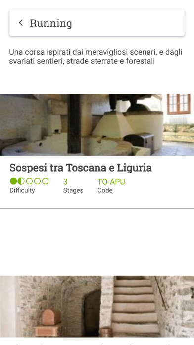 Emulate iPhone app SelfGuided Toscana using MyAndroid