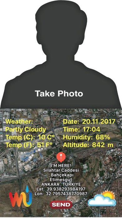 Emulate iPhone app SelfieMapAir using MyAndroid Emulate iPhone app SelfieMapAir using MyAndroid
