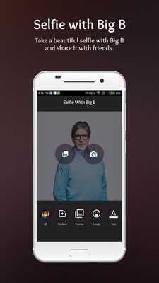 Emulate Android APK Selfie with Amitabh Bachchan Emulate Android APK Selfie with Amitabh Bachchan
