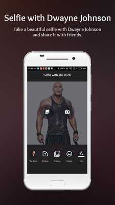 Emulate Android APK Selfie with Dwayne Johnson Emulate Android APK Selfie with Dwayne Johnson