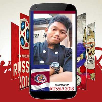 Emulate Android APK Selfie with emblem logo world cup 2018